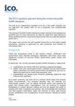 The ICO’s regulatory approach during the coronavirus public health emergency